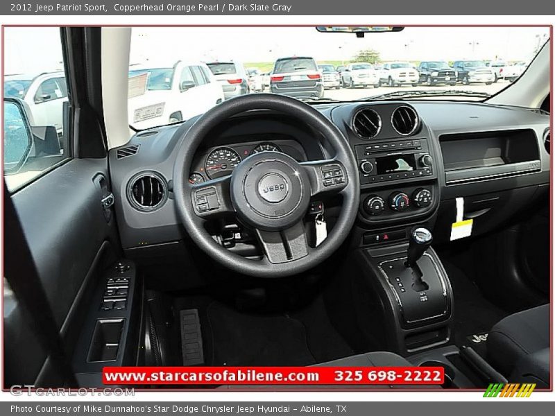 Copperhead Orange Pearl / Dark Slate Gray 2012 Jeep Patriot Sport