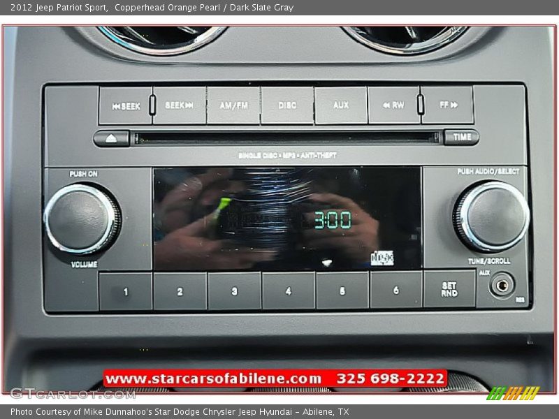 Copperhead Orange Pearl / Dark Slate Gray 2012 Jeep Patriot Sport