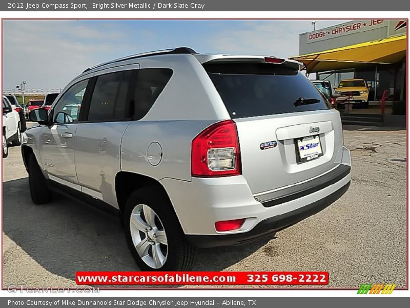 Bright Silver Metallic / Dark Slate Gray 2012 Jeep Compass Sport