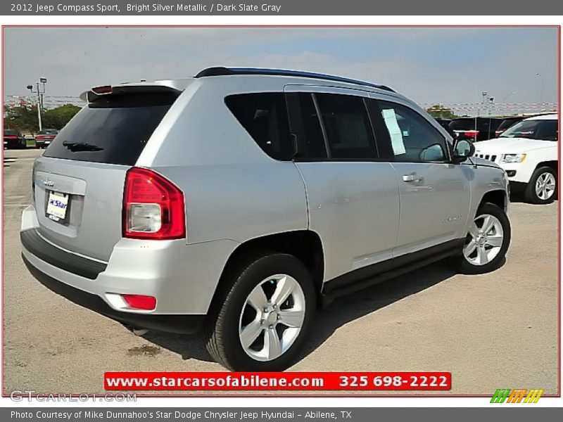 Bright Silver Metallic / Dark Slate Gray 2012 Jeep Compass Sport