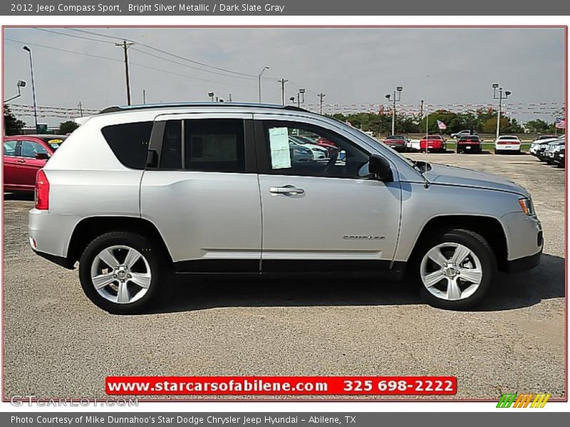 Bright Silver Metallic / Dark Slate Gray 2012 Jeep Compass Sport
