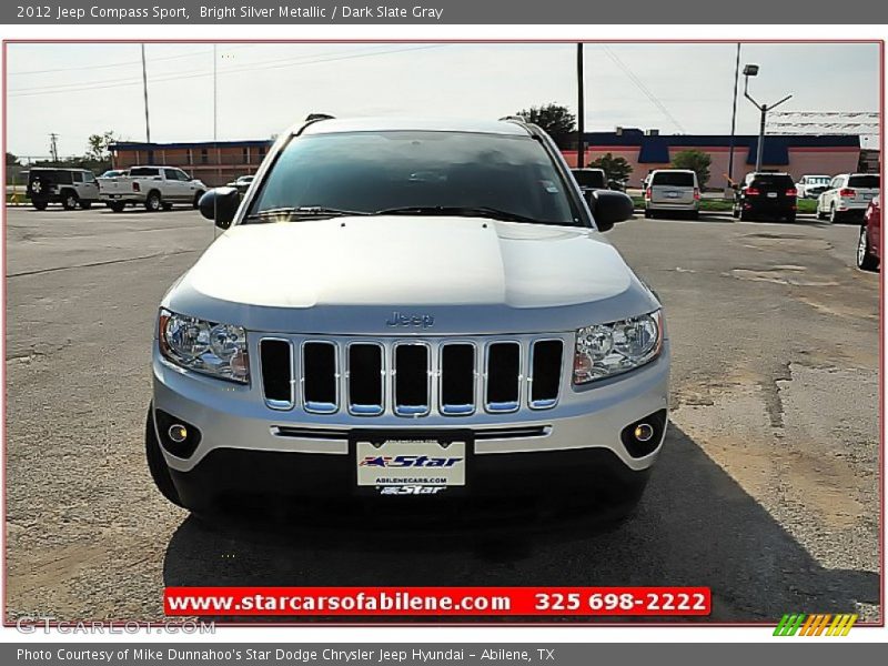 Bright Silver Metallic / Dark Slate Gray 2012 Jeep Compass Sport