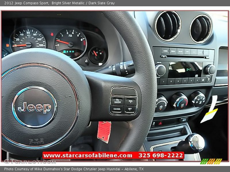 Bright Silver Metallic / Dark Slate Gray 2012 Jeep Compass Sport