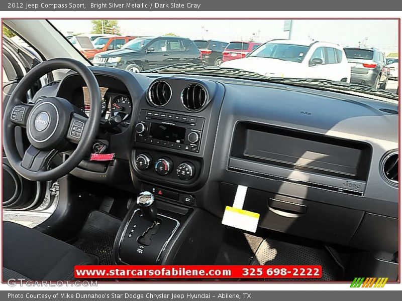 Bright Silver Metallic / Dark Slate Gray 2012 Jeep Compass Sport