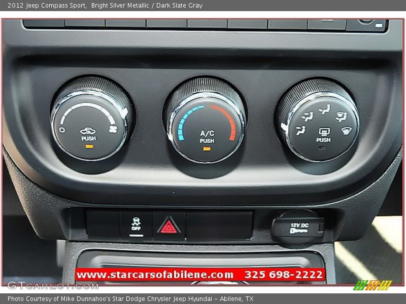 Bright Silver Metallic / Dark Slate Gray 2012 Jeep Compass Sport