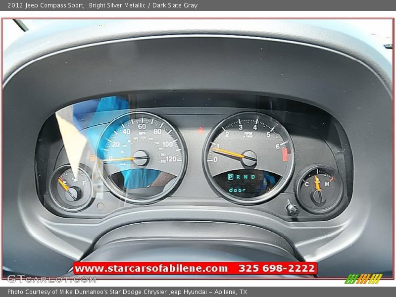 Bright Silver Metallic / Dark Slate Gray 2012 Jeep Compass Sport