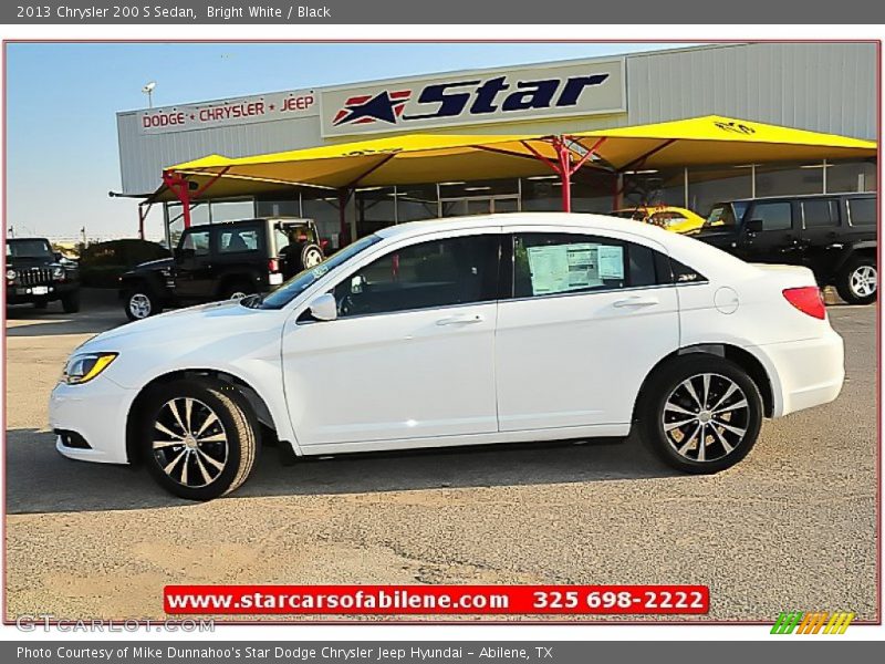 Bright White / Black 2013 Chrysler 200 S Sedan