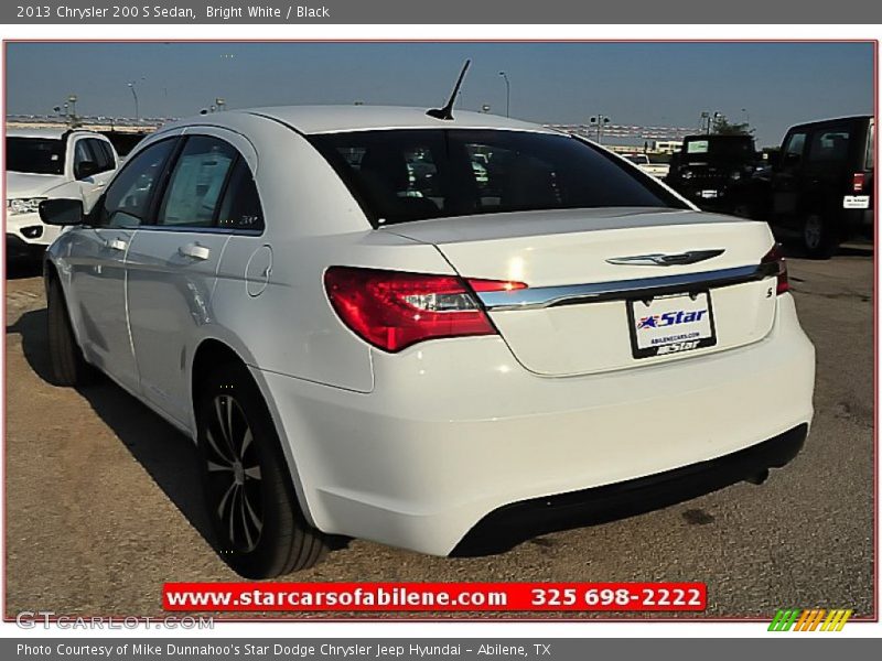 Bright White / Black 2013 Chrysler 200 S Sedan