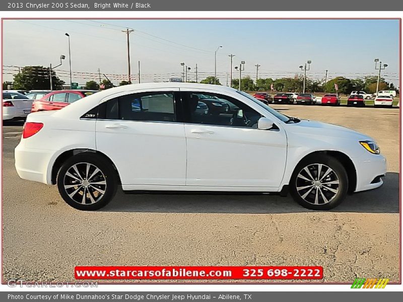 Bright White / Black 2013 Chrysler 200 S Sedan