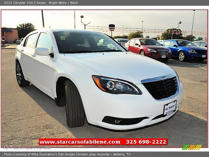 Bright White / Black 2013 Chrysler 200 S Sedan