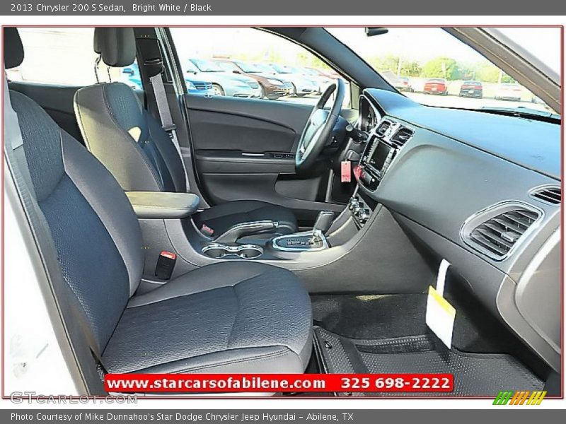 Bright White / Black 2013 Chrysler 200 S Sedan