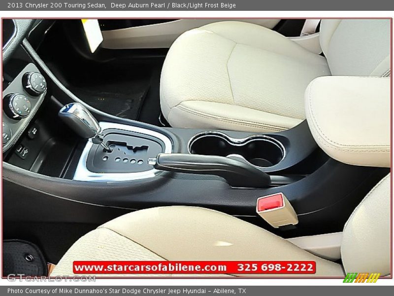 Deep Auburn Pearl / Black/Light Frost Beige 2013 Chrysler 200 Touring Sedan
