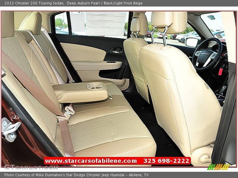 Deep Auburn Pearl / Black/Light Frost Beige 2013 Chrysler 200 Touring Sedan