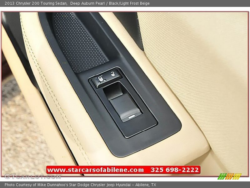 Deep Auburn Pearl / Black/Light Frost Beige 2013 Chrysler 200 Touring Sedan