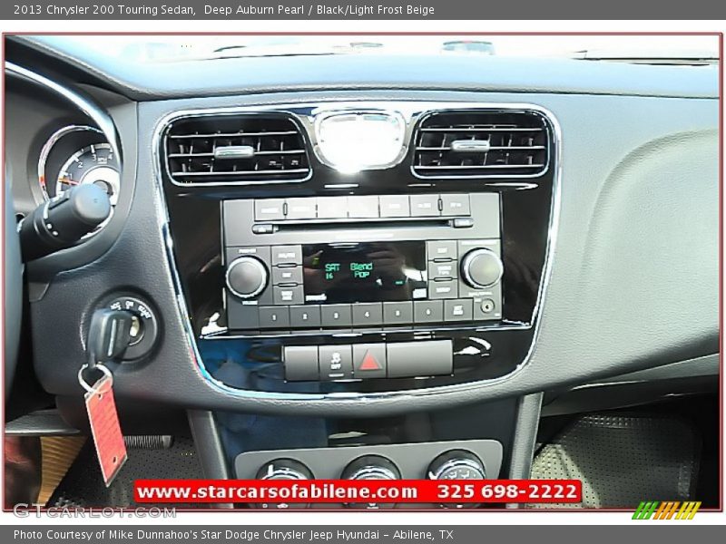 Deep Auburn Pearl / Black/Light Frost Beige 2013 Chrysler 200 Touring Sedan
