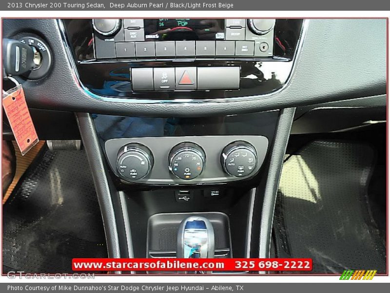 Deep Auburn Pearl / Black/Light Frost Beige 2013 Chrysler 200 Touring Sedan