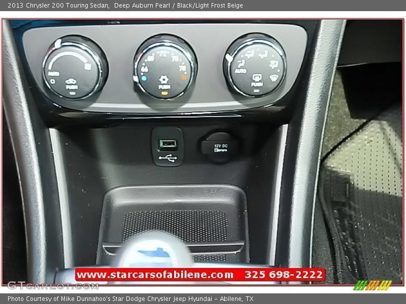 Deep Auburn Pearl / Black/Light Frost Beige 2013 Chrysler 200 Touring Sedan