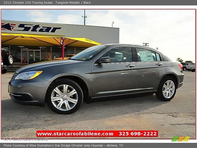 Tungsten Metallic / Black 2013 Chrysler 200 Touring Sedan