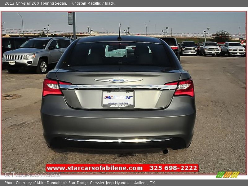Tungsten Metallic / Black 2013 Chrysler 200 Touring Sedan