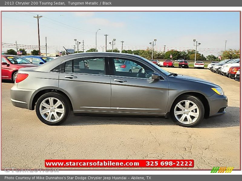 Tungsten Metallic / Black 2013 Chrysler 200 Touring Sedan