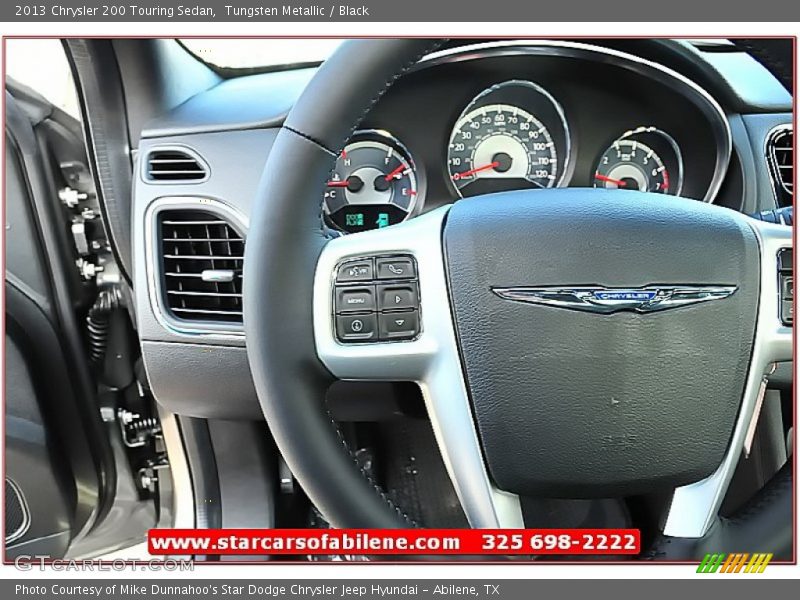 Tungsten Metallic / Black 2013 Chrysler 200 Touring Sedan