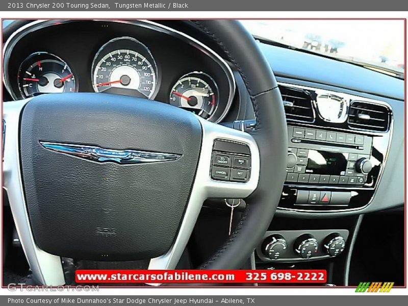 Tungsten Metallic / Black 2013 Chrysler 200 Touring Sedan