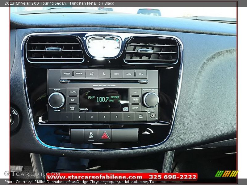 Tungsten Metallic / Black 2013 Chrysler 200 Touring Sedan