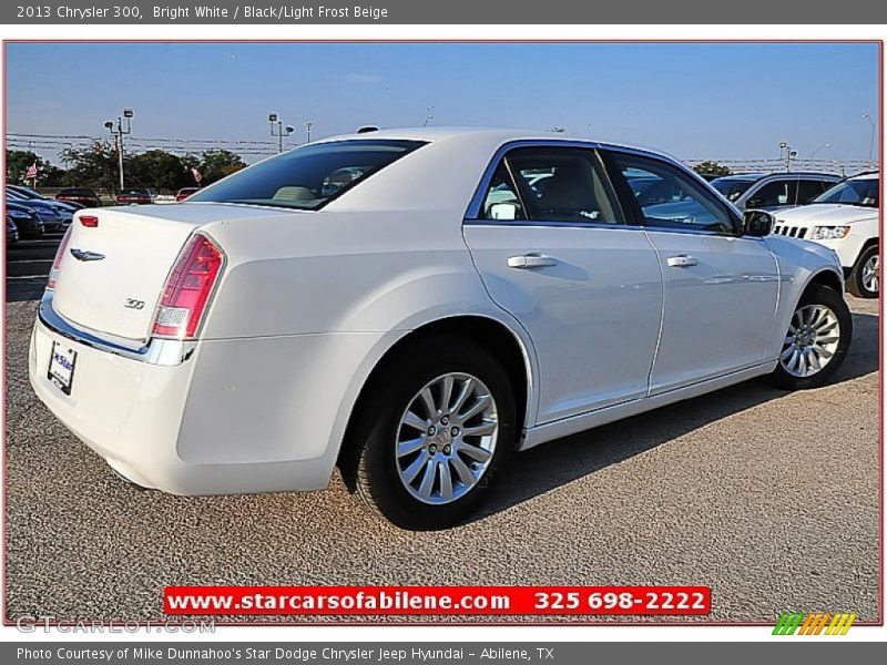 Bright White / Black/Light Frost Beige 2013 Chrysler 300