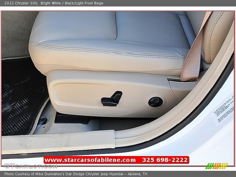 Bright White / Black/Light Frost Beige 2013 Chrysler 300