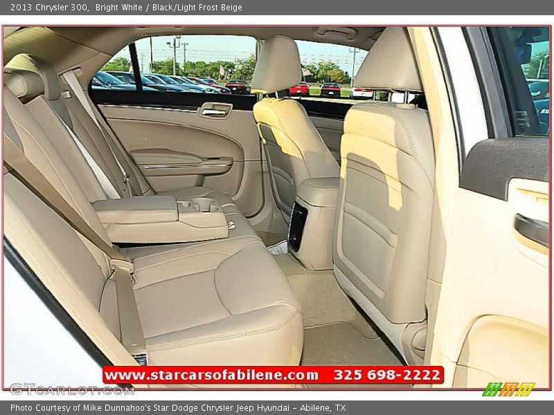 Bright White / Black/Light Frost Beige 2013 Chrysler 300