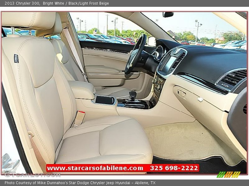 Bright White / Black/Light Frost Beige 2013 Chrysler 300