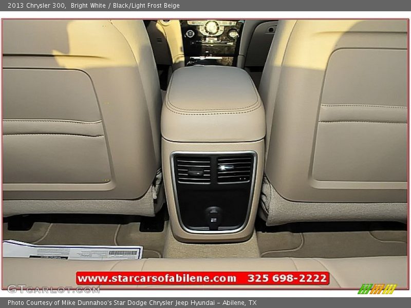 Bright White / Black/Light Frost Beige 2013 Chrysler 300