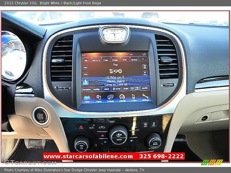 Bright White / Black/Light Frost Beige 2013 Chrysler 300