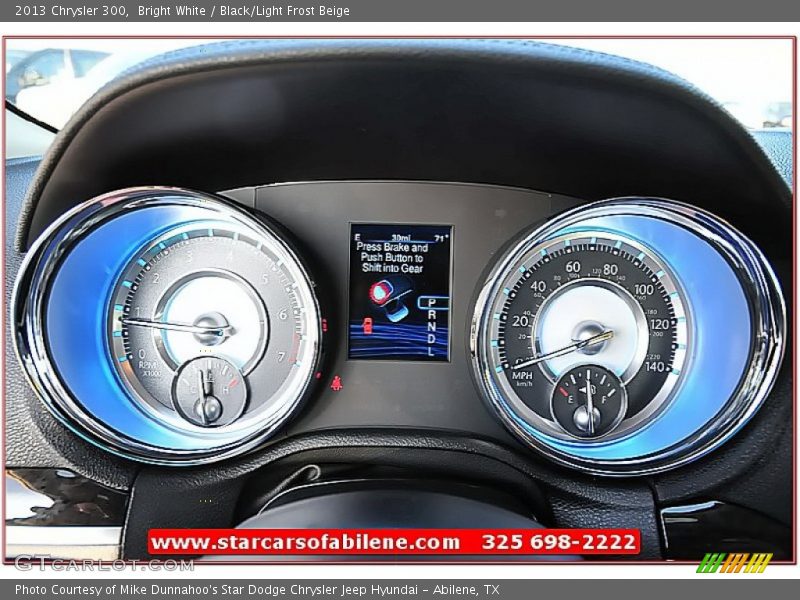 Bright White / Black/Light Frost Beige 2013 Chrysler 300