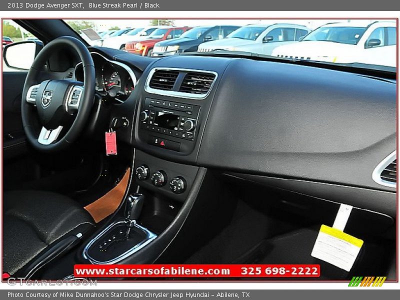 Blue Streak Pearl / Black 2013 Dodge Avenger SXT