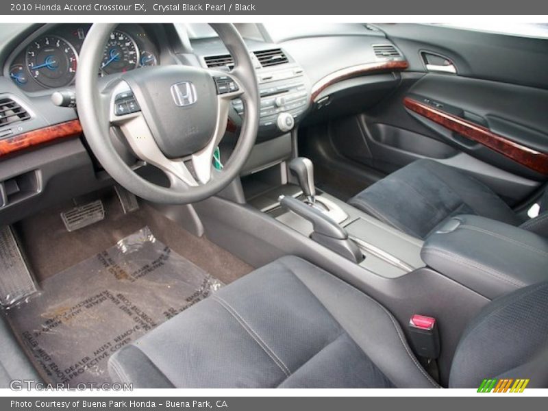 Crystal Black Pearl / Black 2010 Honda Accord Crosstour EX