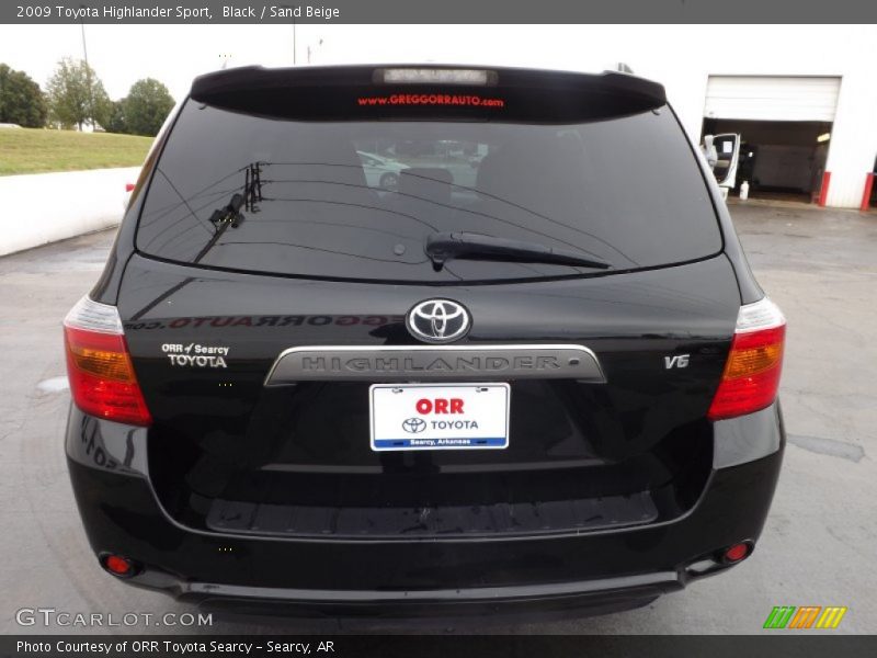 Black / Sand Beige 2009 Toyota Highlander Sport
