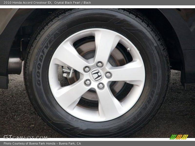 Crystal Black Pearl / Black 2010 Honda Accord Crosstour EX
