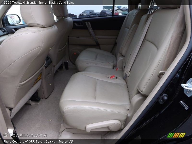 Rear Seat of 2009 Highlander Sport