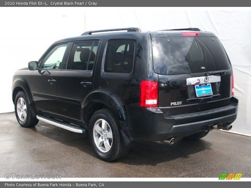 Crystal Black Pearl / Gray 2010 Honda Pilot EX-L