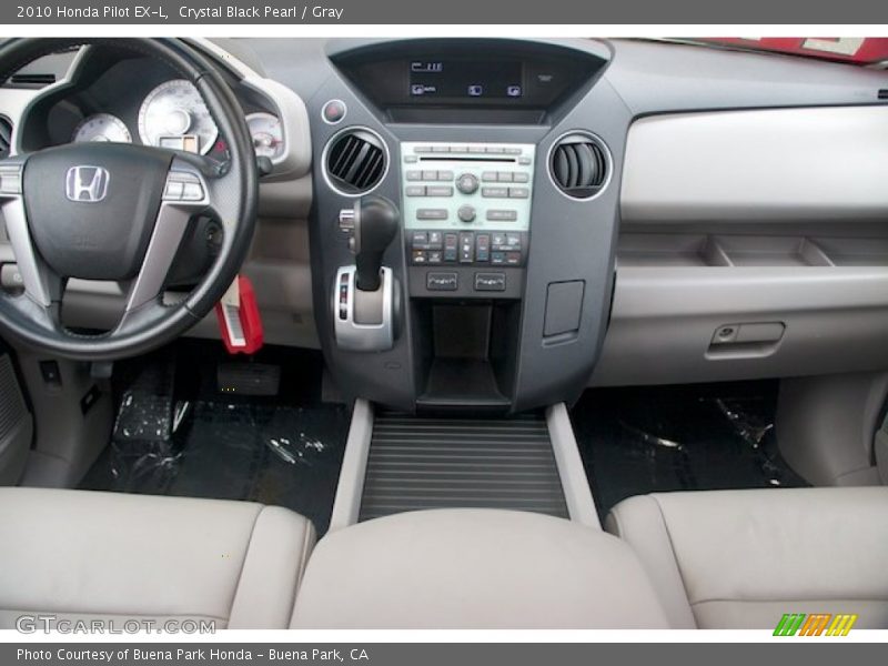 Crystal Black Pearl / Gray 2010 Honda Pilot EX-L