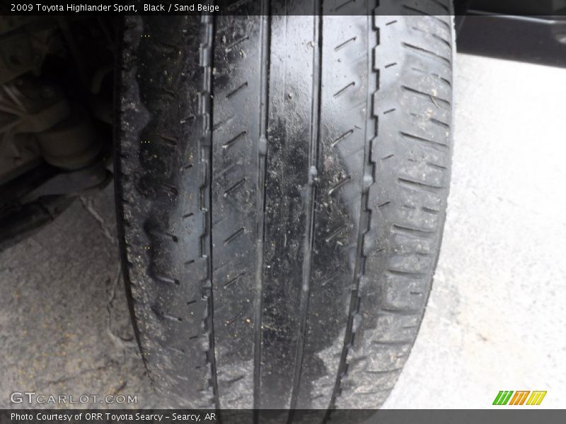 Black / Sand Beige 2009 Toyota Highlander Sport