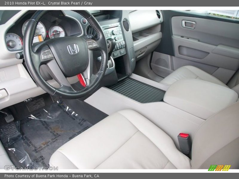 Crystal Black Pearl / Gray 2010 Honda Pilot EX-L