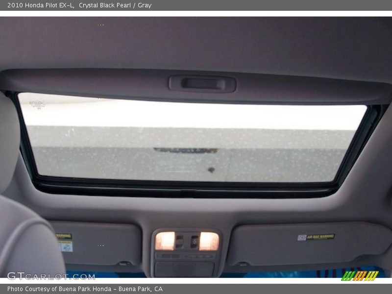 Crystal Black Pearl / Gray 2010 Honda Pilot EX-L