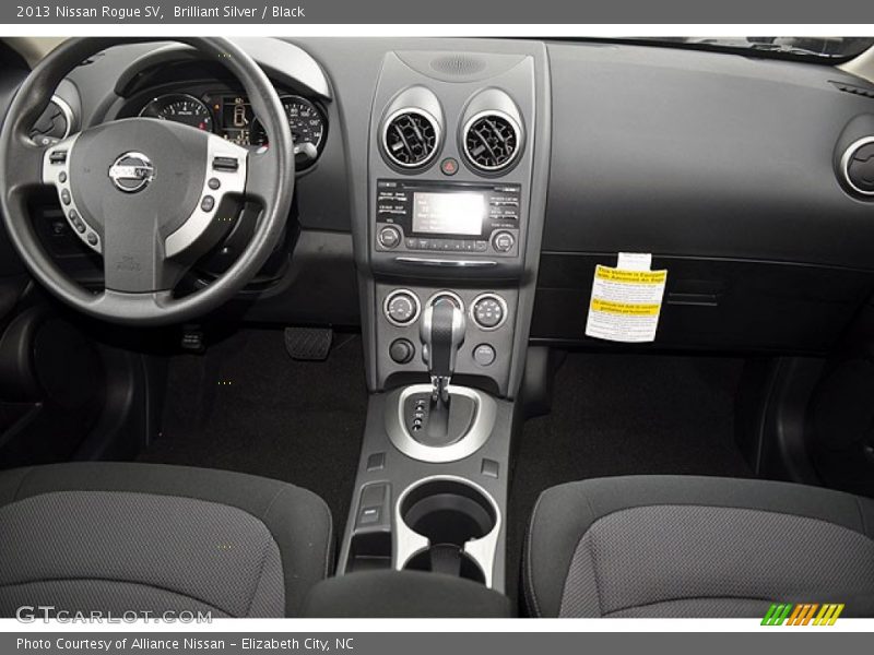 Brilliant Silver / Black 2013 Nissan Rogue SV