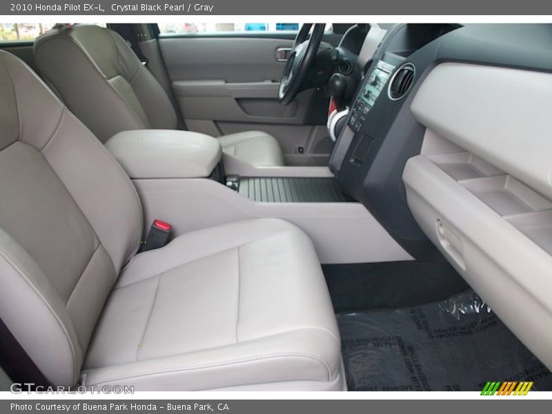 Crystal Black Pearl / Gray 2010 Honda Pilot EX-L
