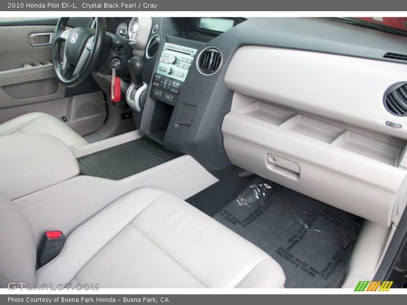 Crystal Black Pearl / Gray 2010 Honda Pilot EX-L