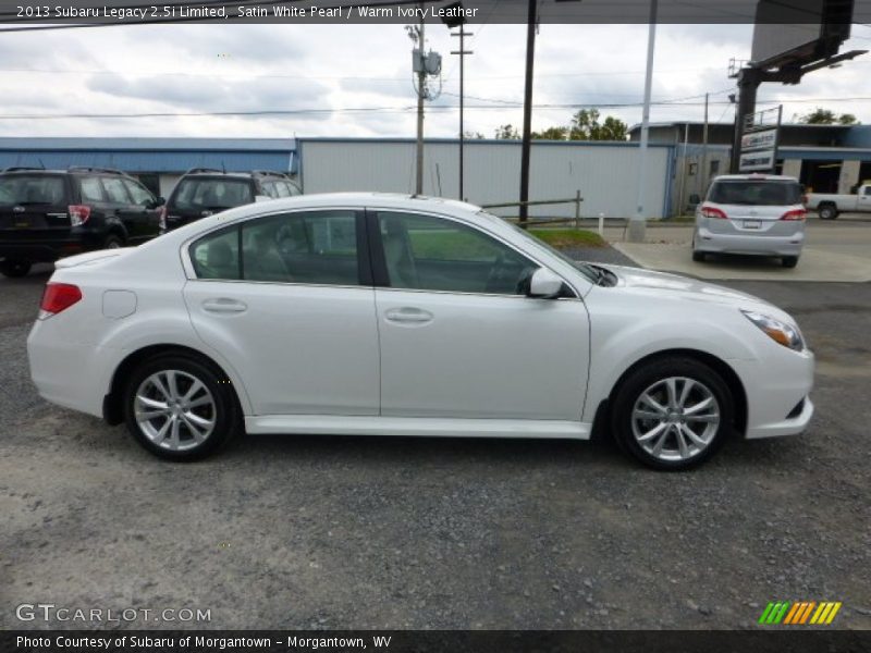 Satin White Pearl / Warm Ivory Leather 2013 Subaru Legacy 2.5i Limited