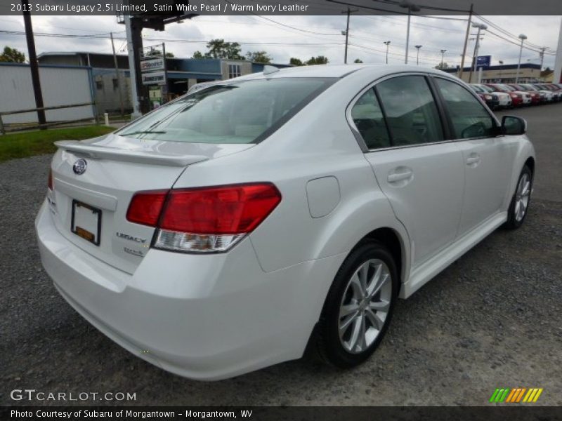 Satin White Pearl / Warm Ivory Leather 2013 Subaru Legacy 2.5i Limited