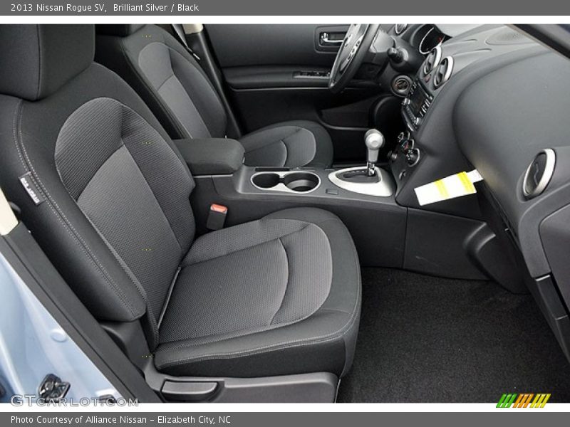 Brilliant Silver / Black 2013 Nissan Rogue SV
